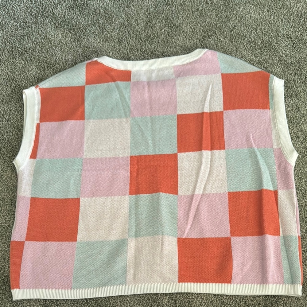 Colorful Checkered Top - Picture 4 of 4